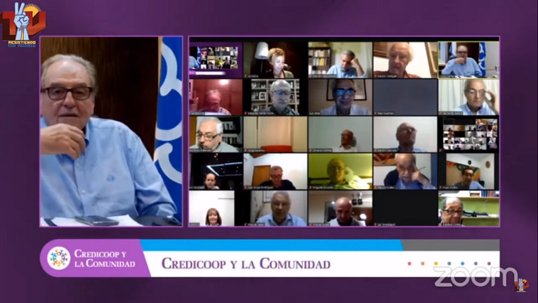 El Banco Credicoop organizó un encuentro virtual con la comunidad