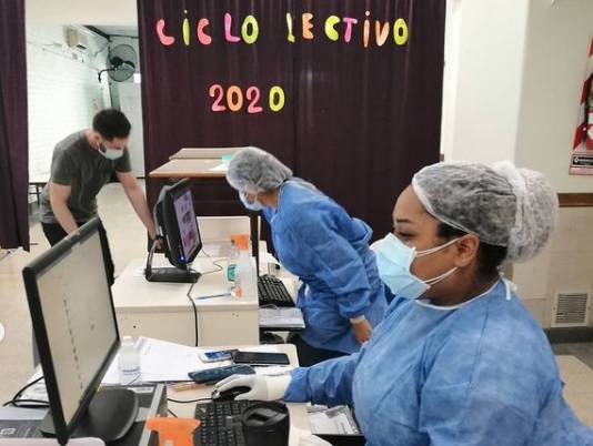 Ya no hay meseta de casos y siguen los testeos de saliva en Guardia Vieja 3950