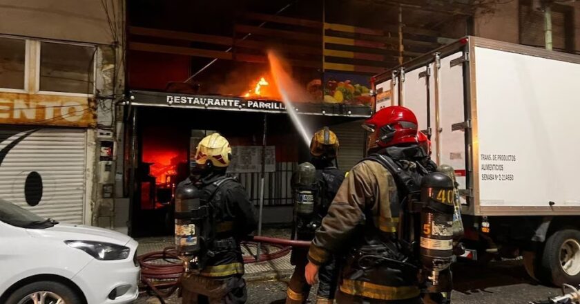 Incendio en una parrilla de Almagro