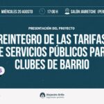 Apoyo estatal para clubes de barrio frente a subas de tarifas